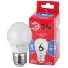 Лампа светодиодная RED LINE LED P45-6W-865-E27 R 6Вт P45 шар 6500К холод. бел. E27 Эра Б0045357