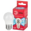 Лампа светодиодная RED LINE LED P45-8W-840-E27 R 8Вт P45 шар 4000К нейтр. бел. E27 Эра Б0049645