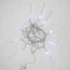 Гирлянда светодиодная "Айсикл" (бахрома) "Сосульки" 1.5х0.25м 10LED бел. 0.51Вт IP20 провод прозр. N