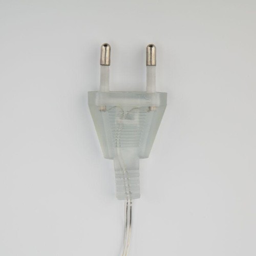 Гирлянда светодиодная "Айсикл" (бахрома) "Сосульки" 1.5х0.25м 10LED бел. 0.51Вт IP20 провод прозр. N