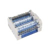Шина на DIN-рейку в корпусе (кросс-модуль) ШНК 4х11 3L+PEN IEK YND10-4-11-125