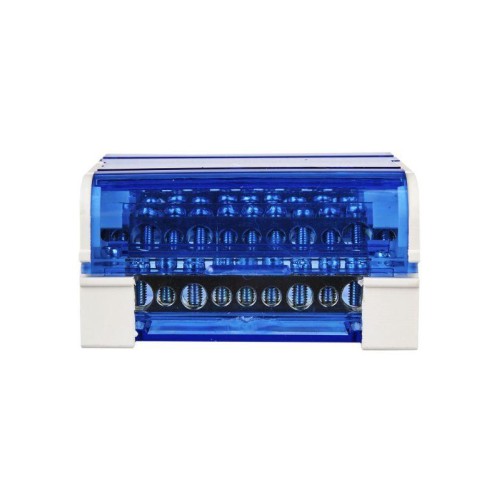 Шина на DIN-рейку в корпусе (кросс-модуль) ШНК 4х11 3L+PEN IEK YND10-4-11-125