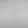 Гирлянда светодиодная "Айсикл" (бахрома) "Сосульки" 1.5х0.25м 10LED тепл. бел. 0.51Вт IP20 провод пр