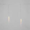 Гирлянда светодиодная "Айсикл" (бахрома) "Сосульки" 1.5х0.25м 10LED тепл. бел. 0.51Вт IP20 провод пр