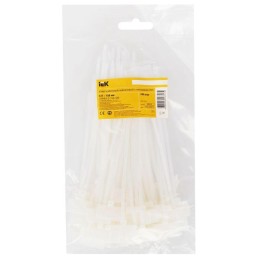 Хомут кабельный ХП1 3х150 нейл. бел. с таб. 25х15 (уп.100шт) IEK UHH61-3-150-100