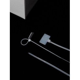 Хомут кабельный ХП1 3х150 нейл. бел. с таб. 25х15 (уп.100шт) IEK UHH61-3-150-100