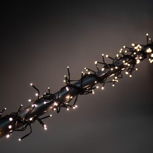 Гирлянда светодиодная "Кластер LED" 3м 288LED тепл. бел. 14Вт IP20 провод ПВХ темн. зел. Neon-Night
