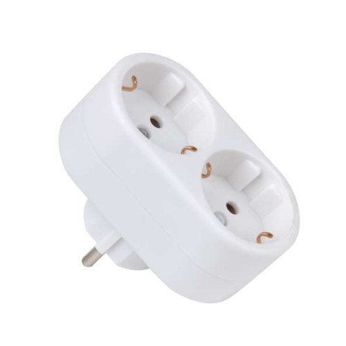 Разветвитель с заземл. 16А AD-2G 3.5кВт JazzWay 5004641