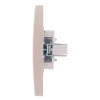 Розетка компьютерная 1-м СП Rain RJ45 жемчуж./бел. перламутр. LEZARD 703-3030-139
