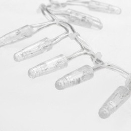 Гирлянда светодиодная "Кластер" 10м 400LED тепл. бел. 33Вт IP65 соединяемая провод ПВХ прозр. (нужен