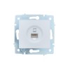 Розетка компьютерная 1-м СП ASTI IP20 RJ45 механизм Cat 6e бел. LEZARD 7081-0288-140