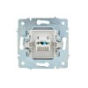 Розетка компьютерная 1-м СП ASTI IP20 RJ45 механизм Cat 6e бел. LEZARD 7081-0288-140