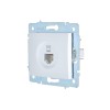 Розетка компьютерная 1-м СП ASTI IP20 RJ45 механизм Cat 6e бел. LEZARD 7081-0288-140