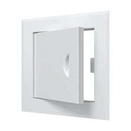 Люк-дверца ревизионная 260х260мм фланец 200х200мм с ручкой сталь покрытие - полимер EVECS ЛТ2020Мп