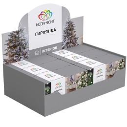 Гирлянда светодиодная "Твинкл Лайт" 15м 120LED бел. 6.9Вт IP20 провод ПВХ прозр. Neon-Night 303-195