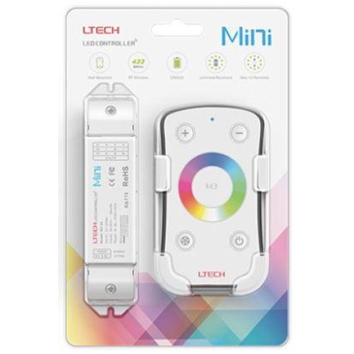 Контроллер RGB для LED ленты 12-24В IP20 135x30x20мм c пультом 3CH 108/216W (12В/24В) (LTECH) VARTON
