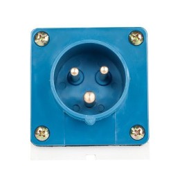 Вилка стационарная 513 16А 2P+PE 220В IP44 EKF ps-513-16-220