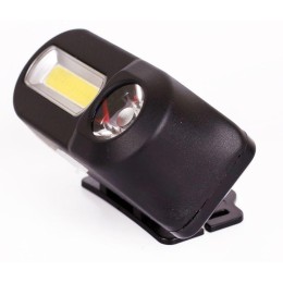 Фонарь аккумуляторный налобный LED53763 XPE + COB LED 3 + 3Вт 1 режим аккум 3.7В крепл. черн. (бокс)
