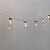 Гирлянда светодиодная "Баночки" 1.5м 10LED тепл. бел. 0.1Вт IP20 провод ПВХ прозр. элементы питания
