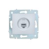 Розетка компьютерная 1-м СП ASTI IP20 RJ45 механизм Cat 6e жемчуж./бел. перламутр. LEZARD 7081-3088-