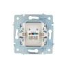 Розетка компьютерная 1-м СП ASTI IP20 RJ45 механизм Cat 6e жемчуж./бел. перламутр. LEZARD 7081-3088-