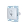 Розетка компьютерная 1-м СП ASTI IP20 RJ45 механизм Cat 6e жемчуж./бел. перламутр. LEZARD 7081-3088-