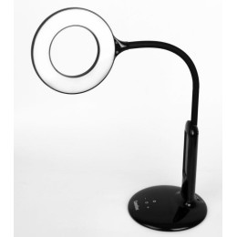 Светильник настольный KD-823 C02 LED 8Вт 230В 500лм сенс. термометр рег.ярк и цвет.темп. черн.Cameli