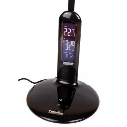 Светильник настольный KD-823 C02 LED 8Вт 230В 500лм сенс. термометр рег.ярк и цвет.темп. черн.Cameli