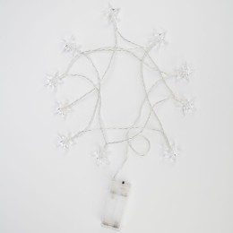 Гирлянда светодиодная "Звездочки" 1.5м 10LED тепл. бел. 0.1Вт IP20 провод ПВХ прозр. элементы питани