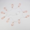 Гирлянда светодиодная "Кристаллы бронзовые" 1.5м 10LED тепл. бел. 0.1Вт IP20 провод ПВХ прозр. элеме