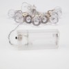 Гирлянда светодиодная "Лампочки" 1.5м 10LED тепл. бел. 0.1Вт IP20 провод ПВХ прозр. элементы питания