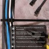 Хомут кабельный 9х260 усиленный с двойн. горизонтальным замком nylon-12 черн. (уп.100шт) Rexant 07-0