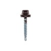 Саморез кровельный 4.8х35мм окрашенный RAL 8017 короб (уп.250шт) Kranz 1202-4835-3