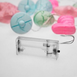 Гирлянда светодиодная "Новый год" 1.5м 10LED тепл. бел. 0.1Вт IP20 провод ПВХ прозр. элементы питани