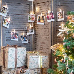 Гирлянда светодиодная "Прищепки" 1.5м 10LED тепл. бел. 0.1Вт IP20 провод ПВХ прозр. элементы питания