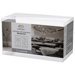 Гирлянда светодиодная "Прищепки" 1.5м 10LED тепл. бел. 0.1Вт IP20 провод ПВХ прозр. элементы питания