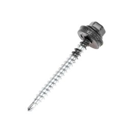 Саморез кровельный 4.8х50мм окрашенный RAL 7024 короб (уп.150шт) Kranz 1205-4850-3