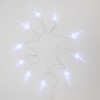 Гирлянда светодиодная "Сосульки" 1.5м 10LED бел. 0.1Вт IP20 провод ПВХ прозр. элементы питания 2хAA