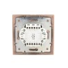 Выключатель 1-кл. СП Mira 10А IP20 с подсветкой со вставкой свет. корич. перламутр. LEZARD 701-3131-