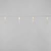 Гирлянда светодиодная "Сосульки" 1.5м 10LED тепл. бел. 0.1Вт IP20 провод ПВХ прозр. элементы питания