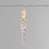 Гирлянда светодиодная "Сосульки" 1.5м 10LED тепл. бел. 0.1Вт IP20 провод ПВХ прозр. элементы питания