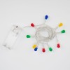 Гирлянда светодиодная "Шарики" 1.5м 10LED мультиколор 0.1Вт IP20 провод ПВХ прозр. элементы питания