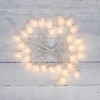 Гирлянда светодиодная "Шишки" 5м 30LED тепл. бел. 1.8Вт IP20 с контроллером 8 режимов провод ПВХ про