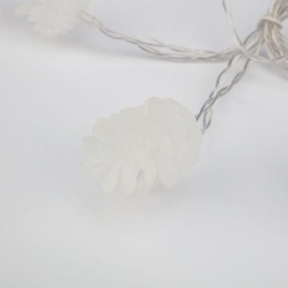 Гирлянда светодиодная "Шишки" 5м 30LED тепл. бел. 1.8Вт IP20 с контроллером 8 режимов провод ПВХ про