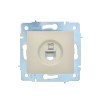 Розетка компьютерная 1-м СП ASTI IP20 RJ45 механизм Cat 6e крем. LEZARD 7081-0388-140