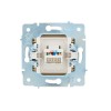 Розетка компьютерная 1-м СП ASTI IP20 RJ45 механизм Cat 6e крем. LEZARD 7081-0388-140
