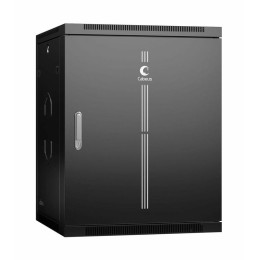 Шкаф телекоммуникационный настенный SH-05F-15U60/45m-R-BK 19дюйм 15U 600х450х769мм разобран. дверь м