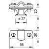 Держатель проволоки d8-10мм с перемыч. 113 B-MS-HD 8-10 OBO 5230365