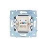 Розетка компьютерная 1-м СП ASTI IP20 RJ45 механизм Cat 6e платина. LEZARD 7081-3588-140
