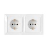 Розетка 2-м СП 16А IP20 с заземл. бел. Bylectrica РС16-355